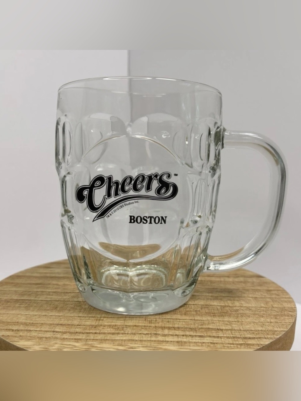 Cheers Boston Clear Glass Beer Mug - Television/Bar Collectible